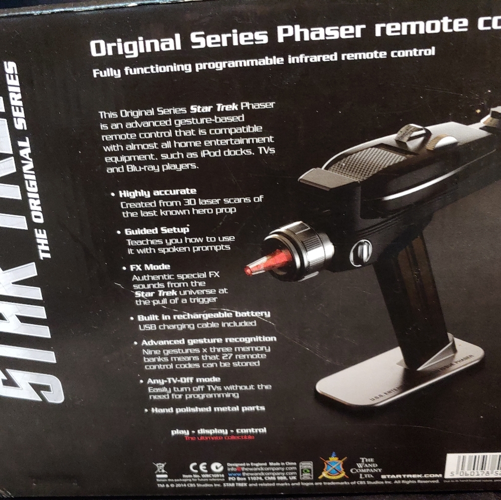 COPY - PHASER ORIGINAL SERIES THE WAND COMPANY REMOTE CONTROL - Picture 5 of 17